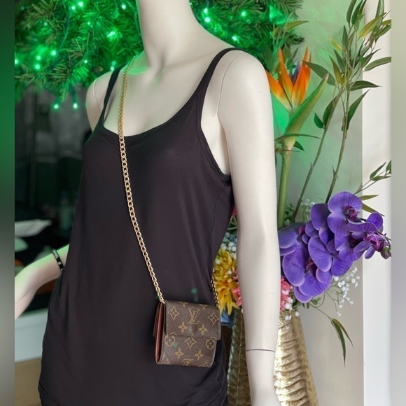 Authentic VINTAGE LOUIS VUITTON MONOGRAM PORTEFEIULLE ELISE TRIFOLD WALLET - Picture 15 of 15